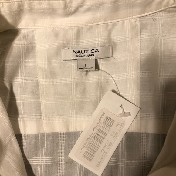 Nautica White Button Down Shirt - Picture 14 of 16